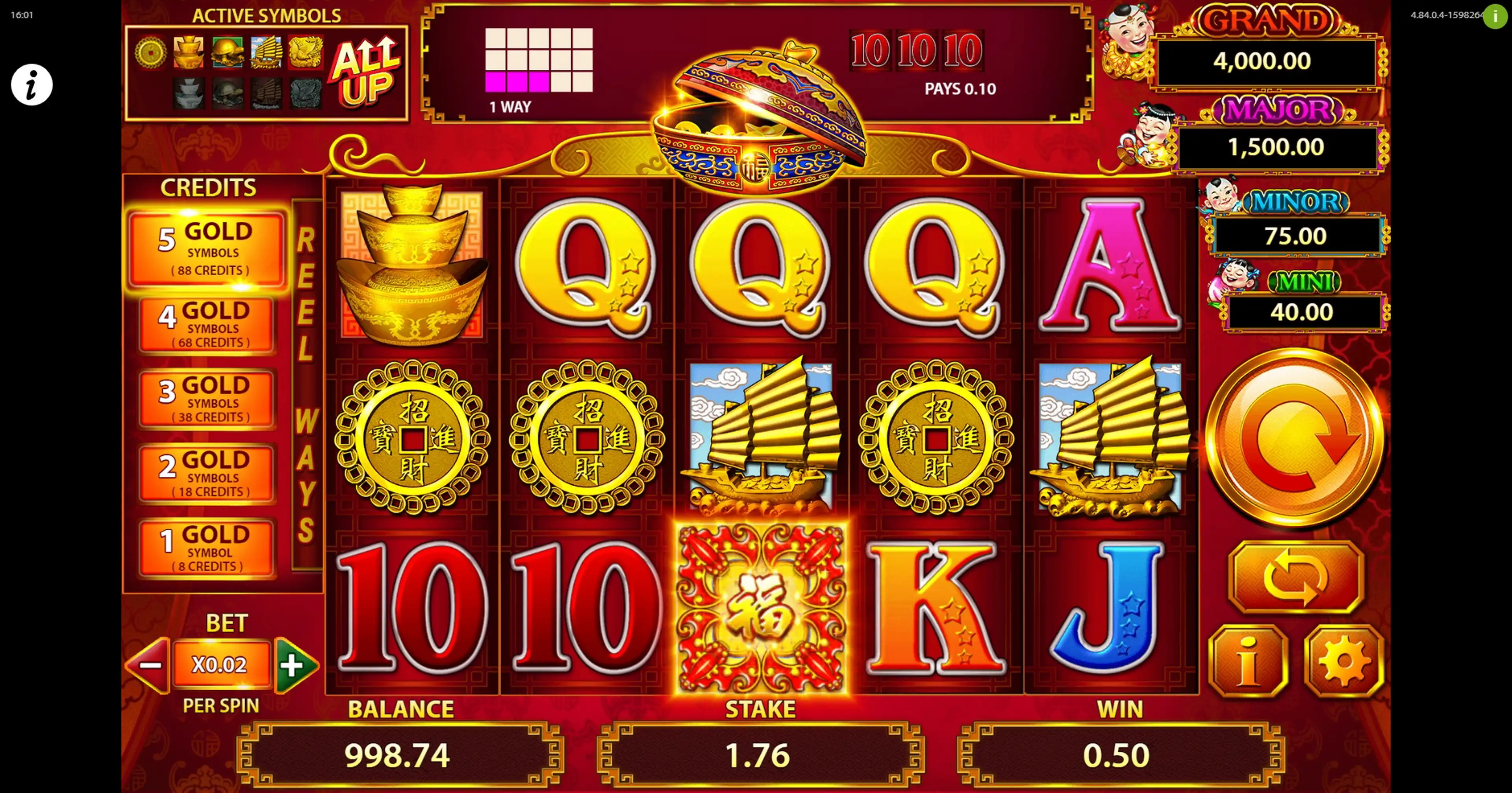 Win Money in 88 Fortunes Free Slot Game by Light and Wonder